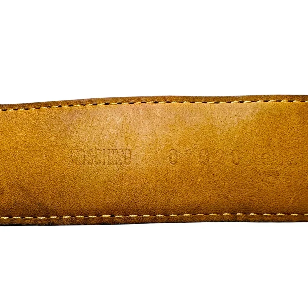 MOSCHINO 90’s VINTAGE LOGO BELT - Picture 6 of 6